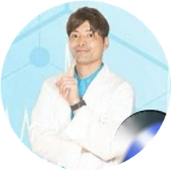 公式LINEのアイコン（白衣の予防先生の写真）